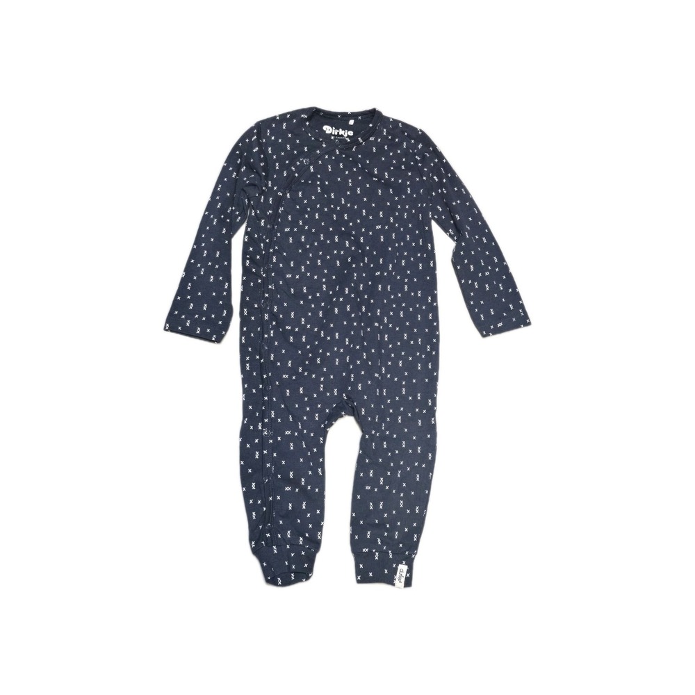 Dirkje Bany Boys 12 Months One‎ Piece Navy Blue Organic Cotton